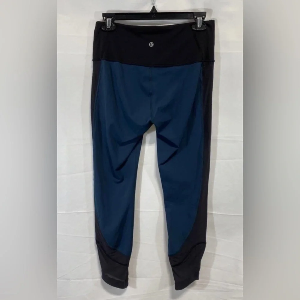 lululemon athletica Blue and Black Leggings